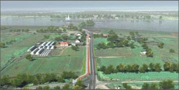 Wizualizacja mostu zwodzonego na Wyspę Sobieszewską z archiwum Dyrekcji Rozbudowy Miasta Gdańska