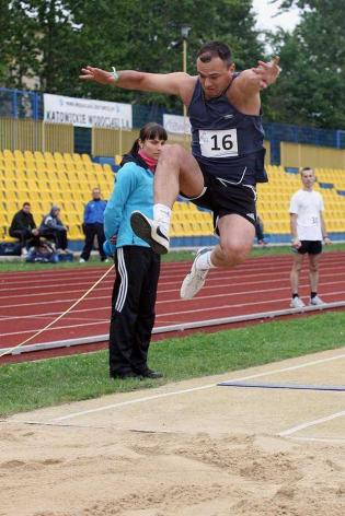 Spartakiada 2012 - skok w dal mężczyzn / fot. z archiwum Katowickich Wodociągów S.A.