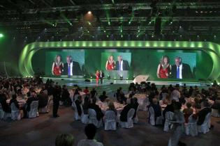 Barbara Schöneberger z dr. inż. Martinem Herrenknechtem. Fot. Herrenknecht AG