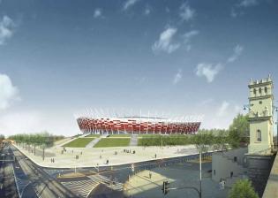 wizualizacja gotowego obiektu;
źródło: Narodowe Centrum Sportu