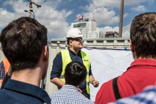 Wycieczka techniczna na budowę wieżowców w ramach projektu Sienna Towers w Warszawie / fot. Quality Studio dla www.inzynieria.com