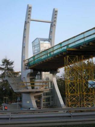 Kładka dla pieszych w Gaju. Fot. z archiwum GDDKiA O/Kraków