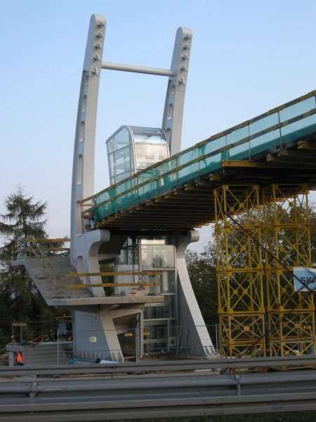 Zdjęcie Kładka dla pieszych w Gaju. Fot. z archiwum GDDKiA O/Kraków