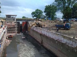 Remont Śluzy Brdyujście. Fot. z archiwum RZGW w Gdańsku