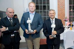 Od lewej: Robert Osikowicz z firmy Robert Osikowicz Engineering, Raymond Petiet z firmy NORMAG b.v., Ryszard Langer, prezes MPWiK S.A. w Krakowie / fot. Quality Studio dla www.inzynieria.com
