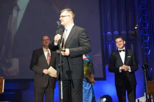 Roman Rogowski - laureat ubiegłorocznej nagrody w kategorii Menadżer Roku,  Marek Drożdż - laureat nagrody w kategorii Menadżer Roku, Tomasz Szuba - Wiceprzewodniczący Małopolskiego Oddziału ZMRP. Fot. www.inzynieria.com