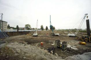 Budowa stacji Powiśle - stan na 25.08.2011 r. / fot. inzynieria.com