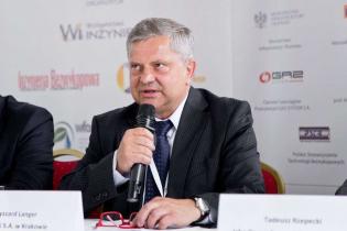 Panel dyskusyjny: Polityka inwestycyjna spółek wodno-kanalizacyjnych w nowej perspektywie finansowej na lata 2014–2020 a kształtowanie taryf. Ryszard Langer, prezes MPWiK S.A. w Krakowie / fot. Quali