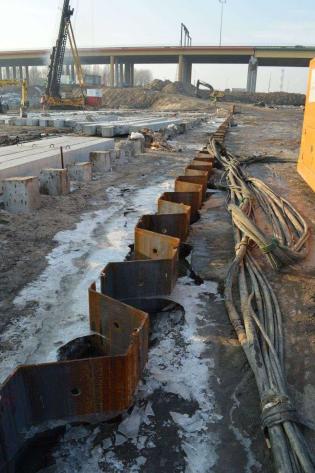 Budowa Nabrzeża Bułgarskiego i Nabrzeża Zamykającego w Porcie Gdynia. Fot. ArcelorMittal