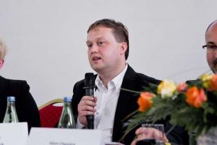 Panel dyskusyjny: Polityka inwestycyjna spółek wodno-kanalizacyjnych w nowej perspektywie finansowej na lata 2014–2020 a kształtowanie taryf. Beniamin Chochulski - prezes Zakładu Wodociągów i Kanalizacji sp. z o.o. Szczecin /  fot. 