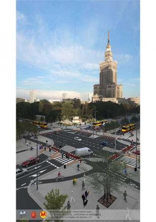 Ul. Świętokrzyska w Warszawie. Źródło wizualizacji: UM w Warszawie