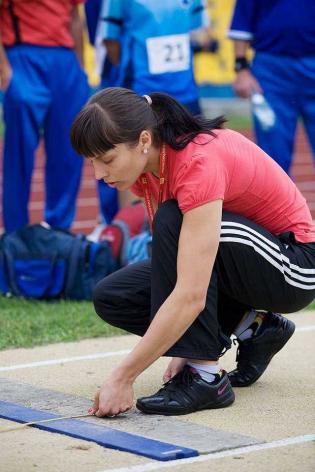 Spartakiada 2012 - skok w dal kobiet / fot. z archiwum Katowickich Wodociągów S.A.