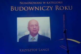 Krzysztof Lange - nominowany w kategorii Budowniczy Roku. Fot. www.inzynieria.com