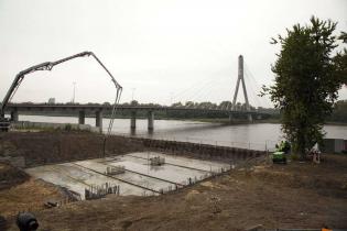 Budowa stacji Powiśle - stan na 25.08.2011 r. / fot. inzynieria.com