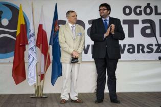 Stanisław Drzewiecki - Prezes Rady IGWP, Jarosław Jóźwiak, wicedyrektor gabinetu prezydent Warszawy Hanny Gronkiewicz-Waltz.
 Fot. inzynieria.com