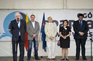 Henryk Brzuchacz - Prezes Zarządu MPWiK w m. st. Warszawa S.A., Kajetan Broniewski, Stanisław Drzewiecki - Prezes Rady IGWP, Joanna Fabisiak, Jarosław Jóźwiak, wicedyrektor gabinetu prezydent Warszawy Hanny Gronkiewicz-Waltz. Fot. inzynieria.com