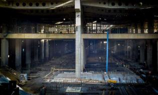 Budowa dworca Łódź Fabryczna. Fot. NLF Torpol-Astaldi s.c.