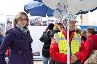 Pokaz odcinka kanalizacji zbudowanego z rur żelbetowych z okładziną PEHD o profilu jajowym – największych z oferty HABA-Beton. Fot. Quality Studio dla www.inzynieria.com