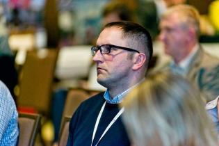 Obrady podczas podczas V Konferencji Geoinżynieria w budownictwie. Paweł Szkotak, DABI SM BUDNY Spółka Z Ograniczoną Odpowiedzialnością Spółka Komandytowa / fot. Quality Studio dla www.inzynieria