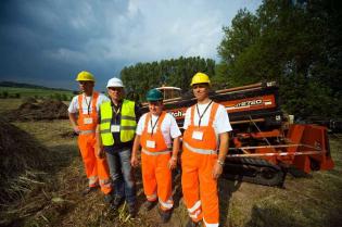 Załoga firmy Telprojmont w składzie: R. Krzanik, M. Pękalski, R. Pękalski, J. Piekut  / fot. inzynieria.com