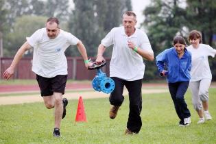 Spartakiada 2012 - sztafeta pracownicza / fot. z archiwum Katowickich Wodociągów S.A.