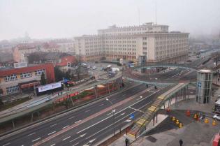 Pierścieniowa kładka dla pieszych w Rzeszowie. Fot. z archiwum Skanska S.A.