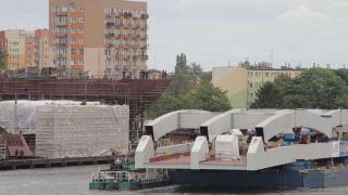 Most kolejowy nad Martwą Wisłą. Fot. PKP PLK S.A.