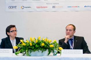 Prowadzący sesję, od lewej: dr inż. Irena Bagińska - Politechnika Wrocławska, dr inż. Tomasz Godlewski, Instytut Techniki Budowlanej; Zakład Geotechniki i Fundamentowania / fot. Quality Studio dl