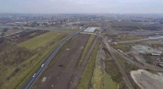 Budowa S7 od węzła Rybitwy (Christo Botewa) do węzła  Igołomska z przeprawą mostową przez Wisłę W Krakowie. Fot. GDDKiA