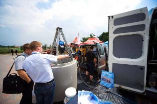 Przygotowania do pokazu przeprowadzanego przez firmę MC-Bauchemie sp. z o.o.