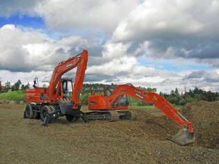 Koparki Doosan - kołowa DX160 W i gąsienicowa DX140 LCR
