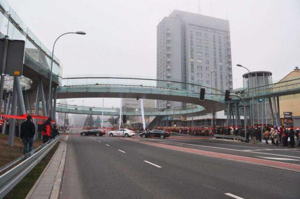 Zdjęcie Pierścieniowa kładka dla pieszych w Rzeszowie. Fot. z archiwum Skanska S.A.