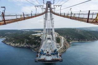 Budowa mostu nad cieśniną Bosfor. Fot. 3kopru.com