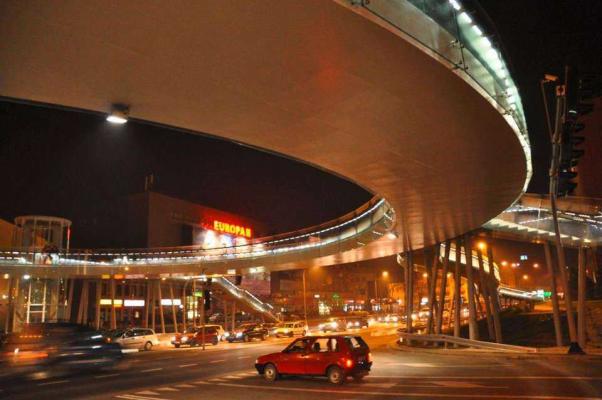 Zdjęcie Pierścieniowa kładka dla pieszych w Rzeszowie. Fot. z archiwum Skanska S.A.