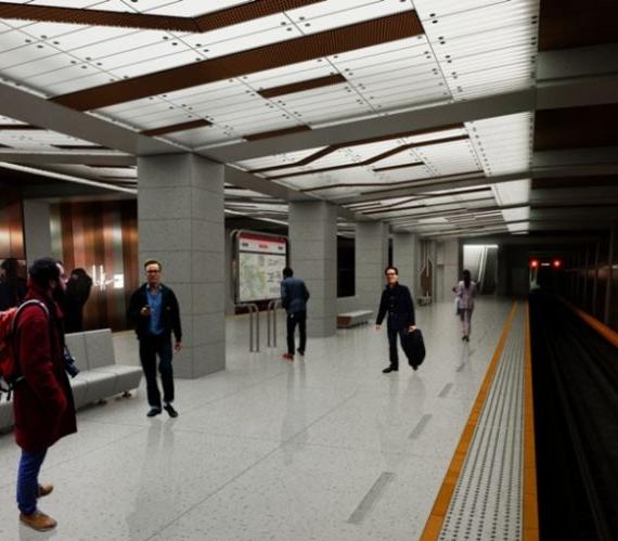 Wizualizacja stacji metra Wolska. Źródło: UM Warszawa