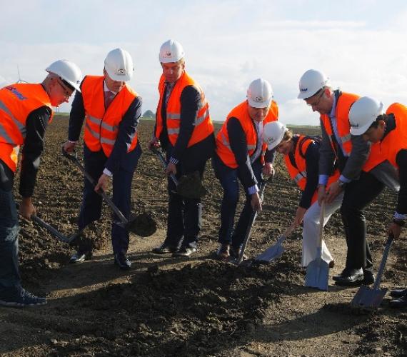 Inauguracja budowy farmy wiatrowej Lotnisko. Fot. PGE S.A.