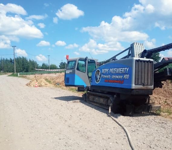 Przewierty HDD na budowie sieci wodociągowej na Pomorzu