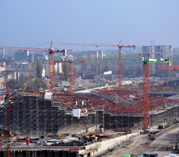 Budowa dworca łódź Fabryczna. Fot. Konsorcjum Torpol-Astaldi-PBDiM-Intercor