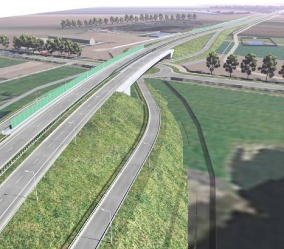 Wizualizacja odcinka S6 Nowogard - Płoty. Fot. z archiwum GDDKiA