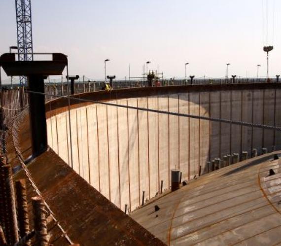 Budowa terminalu LNG w Świnoujściu. Fot. z archiwum spółki Polskie LNG