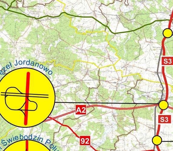 Trasa drogi ekspresowej S3 w woj. lubuskim. Źródło: GDDKiA