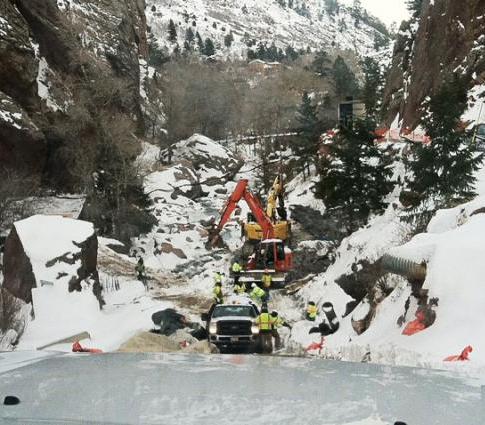 Odbudowa rurociągu ciśnieniowego w kanionie Eldorado Springs