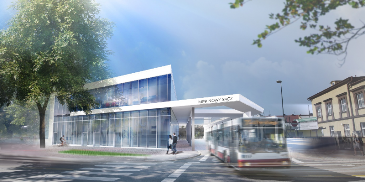 Taki będzie nowy dworzec w Nowym Sączu. Wizualizacja: UM Nowy Sącz