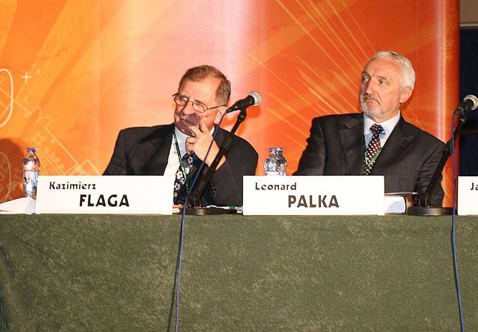 Prof. dr hab. inż. Kazimierz Flaga, Leonard Palka, Przewodniczący Stowarzyszenia Producentów Cementu. Fot. inzynieria.com