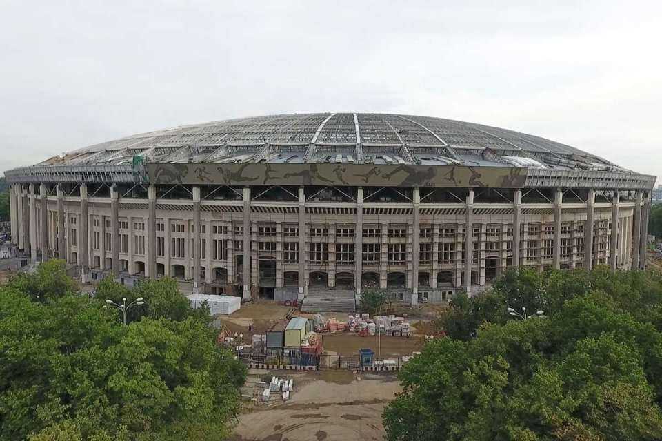 Trwa przebudowa legendarnego stadionu. Fot. vesti.ru