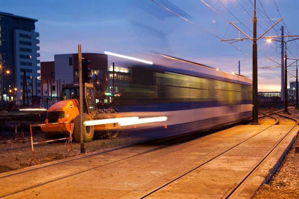 Linia tramwajowa na krakowskim Ruczaju