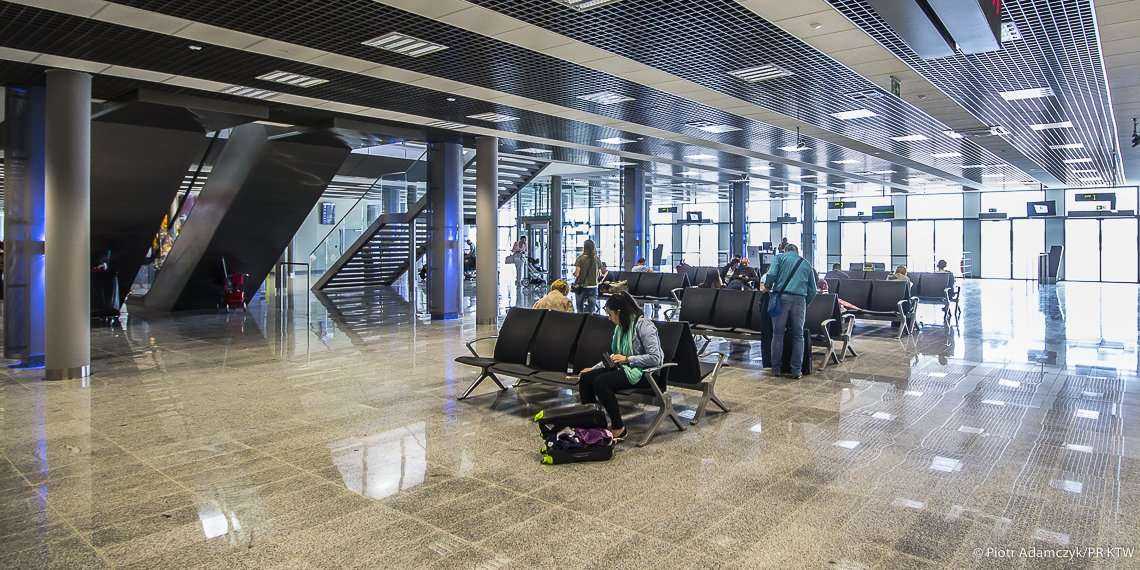Lotnisko w Pyrzowicach - terminal A po przebudowie