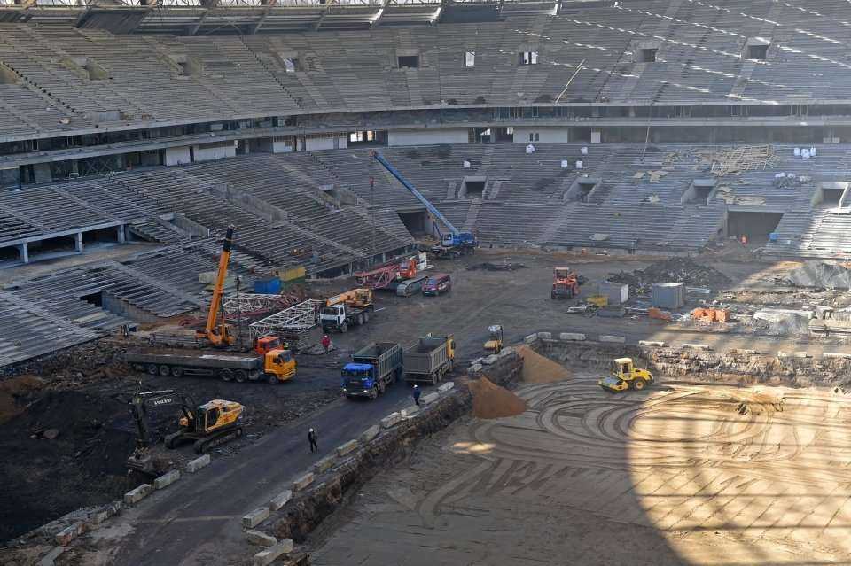 Trwa przebudowa legendarnego stadionu. Fot. stroi.mos.ru