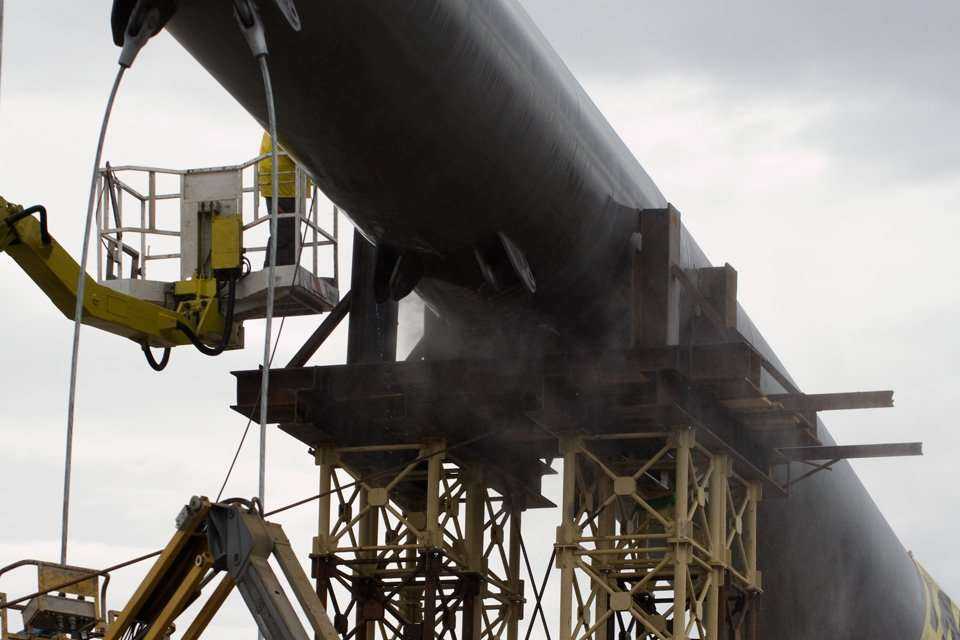 Budowa kładki - stan na 30.03.2010; fot.: inzynieria.com