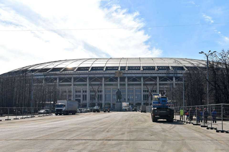 Trwa przebudowa legendarnego stadionu. Fot. stroi.mos.ru